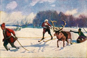 Renslädetur i Sverige, c1928. av Unbekannt