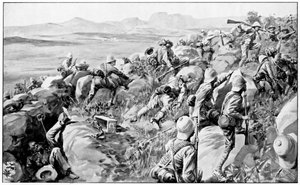 Relief of Ladysmith - den sista rusningen vid Hlangwane Hill, 19 februari 1900 av Unbekannt