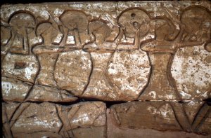 Soldaternas lättnad, Ramses III:s tempel, Medinet Habu, Luxor, Egypten, c1100-talet f.Kr. av Unbekannt