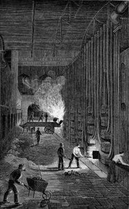 Retort House, Imperial Gasworks, Kings Road, London, 1876 av Unbekannt