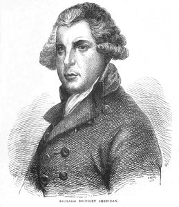 Richard Brinsley Sheridan, irländsk dramatiker, poet och politiker, c1875 1878 av Unbekannt