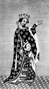 Richard II och hans far, den svarte prinsen, 1300-talet, 1910 av Unbekannt