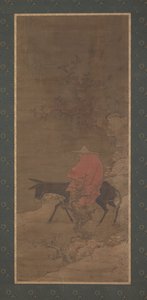 Rider genom snö på jakt efter plommonblommor, Ming eller Qing dynastin, 1600-talet. av Unbekannt