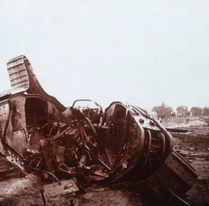 Öppen tank, Champagne, norra Frankrike, c1914-c1918 av Unbekannt