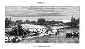 Floden Paraguay, Sydamerika, 1800-talet av Unbekannt