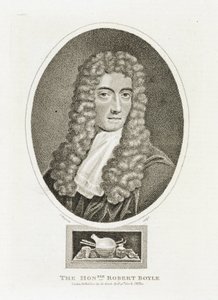 Robert Boyle (1627-1691), irländsk fysiker och kemist av Unbekannt