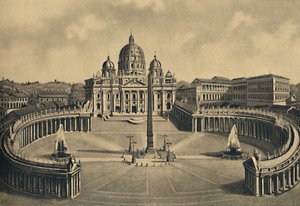 Roma - Basilikan och S. Peters torg. Vatikanpalatset, 1910 av Unbekannt