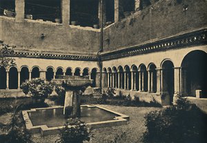 Roma - SS-klostret. Quattro Coronati på Caelian Hill. Byggd 1113, 1910 av Unbekannt