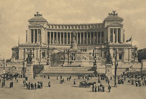 Rom - Piazza di Venezia. Monument till Victor Emmanuel II, 1910. av Unbekannt