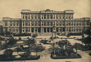 Rom - Prati di Castello. New Law Courts av Calderini och statyn av Cavour, 1910 av Unbekannt