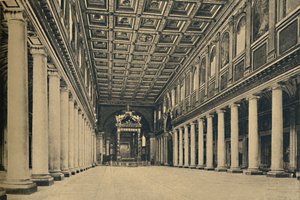 Rom - S. Maria Maggiore. Huvudskepp,, 1910. av Unbekannt