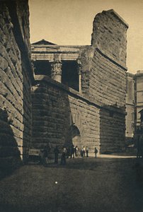 Roma - väggen på Augustus Forum, 1910 av Unbekannt