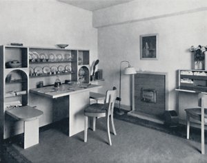 Rowley Gallery of Decorative Art Ltd - kombinerat matsal-vardagsrum öppet, 1939 av Unbekannt