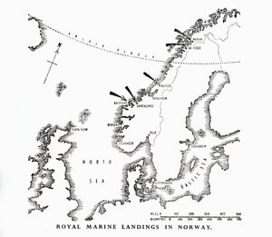 Royal Marine landstigning i Norge, andra världskriget, 1940 1944. av Unbekannt