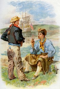 Royal Navy sjömän, 1700-talet c1890-c1893 av Unbekannt