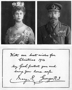 Kungligt julhälsningskort till de brittiska trupperna, 1914 av Unbekannt
