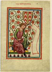 Rudolf II av Fenis från Codex Manesse, mellan 1305 och 1340 av Unbekannt
