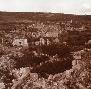 Ruiner, Anizy-le-Château, norra Frankrike, c1914-c1918 av Unbekannt