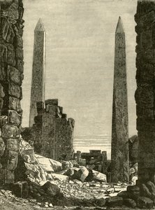 Ruiner vid Karnak, 1890. av Unbekannt