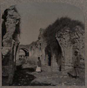 Ruinerna av Crusaders Church, Ramleh, c1900 av Unbekannt