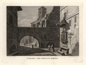 Ruinerna av Forum of Nerva, Forum of Nerva, Rom av Unbekannt