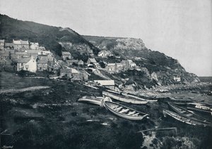 Runswick - The Village on the Cliffs, 1895 av Unbekannt