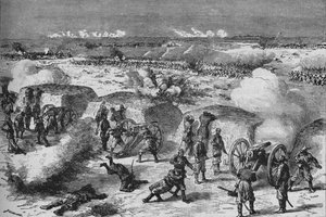 Ryskt angrepp på en turkisk osäkerhet, 1902 av Unbekannt