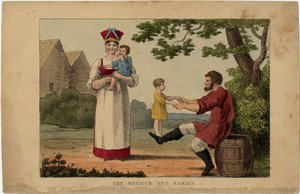 Rysk bondefamilj, 1810-talet av Unbekannt