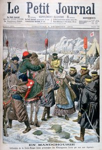 Rysk sjuksköterska som togs till fånga av manchus och överlämnades till japanerna, Manchuriet, 1904 av Unbekannt