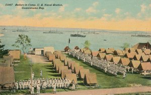 Sjömän i lägret, US Naval Station, Guantanamo Bay, c1911 av Unbekannt