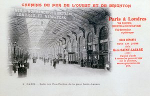 St. Lazare Station, Paris, c1900 av Unbekannt