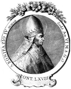 Sankt Bonifatius IV, påven av den katolska kyrkan av Unbekannt