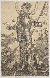 Saint George Stående kopia.n.d. av Unbekannt