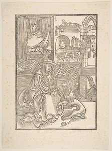 Saint Jerome extraherar en tagg ur lejonfoten, Lyon, 1508 kopia.n.d. av Unbekannt