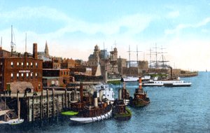 Saint John hamn, Saint John, New Brunswick, Kanada, c1900-talet av Unbekannt