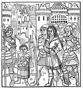 Saint Louis och hans bröder togs till fånga under det sjunde korståget, 1250 1522 av Unbekannt