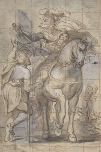 Sankt Martin och tiggaren, 1600-talet. av Unbekannt