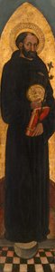 Sankt Nikolaus av Tolentino från en augustinsk altartavla, 145075. av Unbekannt