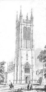 Saint Peters Church, Evercreech, Somerset, c1850-talet av Unbekannt