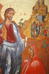 Sainte Marthe de Tarascon klosterLazarus uppståndelse av Jean-Marie Vien av Unbekannt