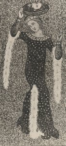 Salome, italiensk, tidigt 1900-tals original daterat 1300-talet. av Unbekannt