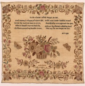 Sampler, 1800-tal. av Unbekannt
