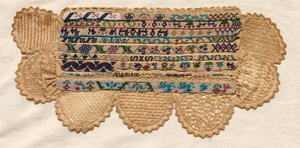 Samplerfragment, 1800-tal. av Unbekannt