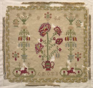 Sampler, tidigt 1800-tal. av Unbekannt