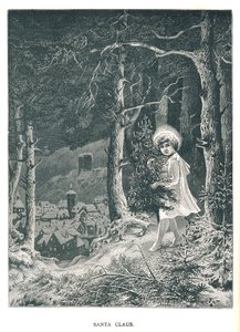 Santa Claus.Illustration från The Strand Magazine januari-juni 1891 av Unbekannt