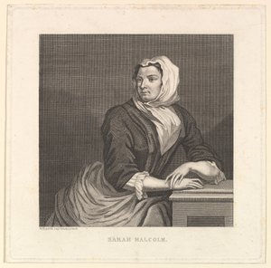 Sarah Malcolm, sent 1700-1800-tal. av Unbekannt