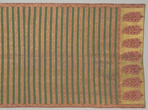 Skärp med flora och bandad åker, 1700-tal. av Unbekannt