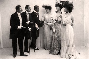Scen från Three Little Maids, tidigt 1900-tal av Unbekannt