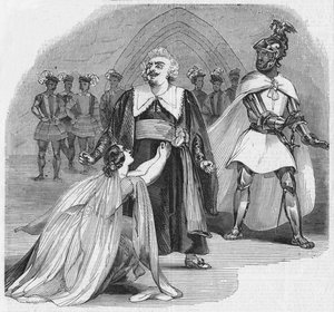 Scen från Operan i Otello, på hennes Majestäts teater, 1900. av Unbekannt