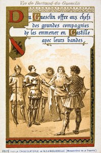 Scen från Bertrand du Guesclins liv, 1800-talet av Unbekannt